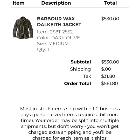 Barbour Wax Jacket